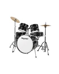 Hayman HM-100 Series Starter Drum Kit - Metallic Black