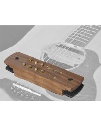 Boston Easy Instal Soundhole Pickup - Humbucker with Solid Walnut Cover SHP-230