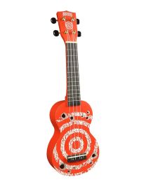 Mahalo Designer Series ukulele "Target" with bag