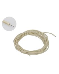 Boston USA Made Waxed Cotton Braided Push Back Wire-White, PBW10/WH