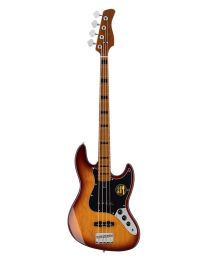 Sire Basses V5 Series Marcus Miller Alder 4-string Passive Bass Guitar, Tobacco Sunburst, V5 A4/TS