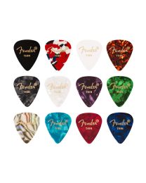 Fender  351 Shape Celluloid Medley Picks 12 pieces - THIN