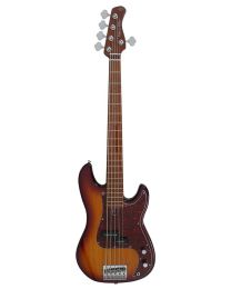 Sire Basses P5 Series Marcus Miller Alder 5 String Electric Bass - Tobacco Sunburst P5 A5/TS
