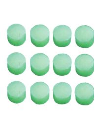 All Parts LT5494000 glow-in-the-dark fingerboard dots 6.35 mm (¼") – 12 pcs green glow inlay markers for guitar and bass – Everest Music Ireland