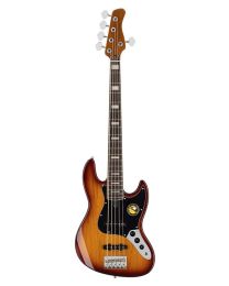 V5R A5/TS |Sire Basses V5 Series Marcus Miller alder 5-string passive bass guitar tobacco sunburst