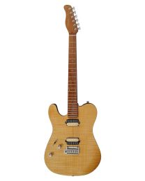 Sire Guitars T7 Series Larry Carlton Electric Guitar LEFTHANDED T-Style with Flamed Maple Top, Natural, T7FML/NT