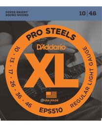 D'Addario Electric Guitar Strings, Regular Light, 10-46, EPS510