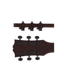 Hipshot Vintage Guitar Tuner Upgrade Kit Closed Black, HS6K2VEL0B