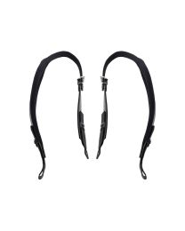 Boston Accordion Shoulder Straps Pair (Roland FR Compatible) – Black Nylon with Velvet Lining