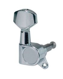 Boston Machine Heads for Electric Guitar - 6 in a row - Chrome Finish