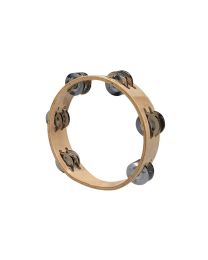 Hayman Chrome Plated Round Tambourine 8" with 12 Bells