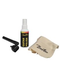 Boston Guitar/Bass Polishing Cloth Kit with String Winder