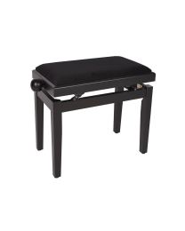 Boston PB1 Piano Bench with Adjustable Velvet Seat - Satin Black PB1/1520