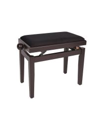 Boston Adjustable Piano Bench in Rosewood with Black Velvet Seat - PB1/5520 