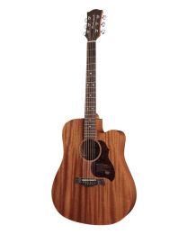Richwood Master Series D50CE Handmade Electro Acoustic Dreadnought Guitar, Solid Mahogany, Satin