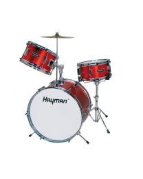Hayman 3 Piece Junior Drum Kit HM-33 Metallic Red