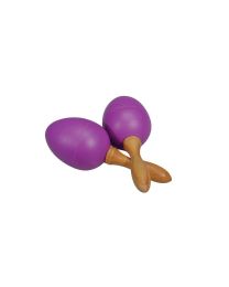 Hayman Egg Shakers with handle - Pair - Purple