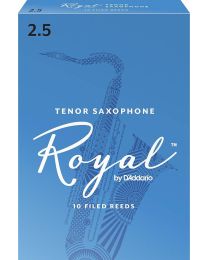 Rico Royal Tenor Sax Reeds, Strength 2.5, 10-pack by D'Addario