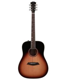 Sire A4 Series Larry Carlton Top and Back Solid Acoustic Dreadnought Guitar (Roasted Top) with SIB Electronics, A4DSVS - Sunburst