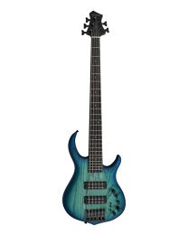 Sire Basses M5 Series Marcus Miller Swamp Ash 5-string Active Bass Guitar Transparent Blue