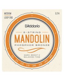 D'Addario Phosphor Bronze, Medium 11-40, Mandolin Strings EJ74