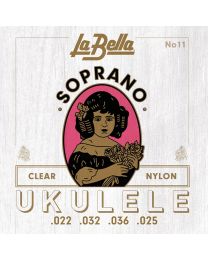 La Bella Acoustic Folk String Set Soprano Ukulele, L-11
