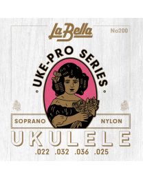 La Bella Uke-Pro Series Soprano Ukulele String Set, L-200