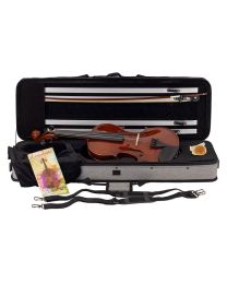Leonardo Deluxe Violin Outfit 4/4 Scale European Flamed Maple with Case & Bow LV-2044