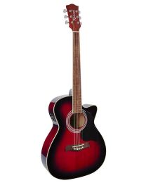 Richwood Artist Series Electro Acoustic Guitar with Active EQ RA-12-CERS Red Sunburst