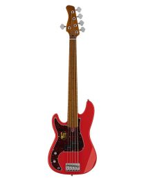 Sire Basses P5 Series Marcus Miller lefty alder 5-string Passive Bass Guitar Dakota Red