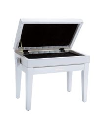 Roland Piano Bench with Storage - Height Adjustable - White  RPB400WH