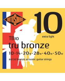 Rotosound Tru Bronze String Set Acoustic 80/20 Bronze 10-50 TB-10