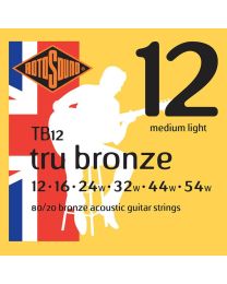 Rotosound Tru Bronze String Set Acoustic 80/20 Bronze 12-54 TB12