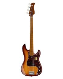 Sire Basses P5 Series Marcus Miller Fretless 4-string Passive Bass Guitar Tobacco Sunburst - P5 A4F/TS