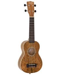 Korala Arched Back Soprano Ukulele - Solid Mango, UKS-730