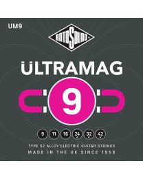 Rotosound Ultramag Electric Guitar String Set Type 52 Alloy Wound 9-42 UM9