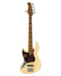 Sire Basses V5 Series Marcus Miller lefty alder 5-string Passive Bass Guitar Vintage White V5 A5L/VWH
