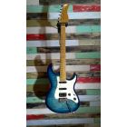 Sire Guitars S7 Series Larry Carlton Electric Guitar S-Style with Flamed Maple Top, S7FM/TBL - Transparent Blue