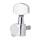 Boston Machine Heads for Acoustic Guitar 3 Left 3 Right - CHROME 73-CLR