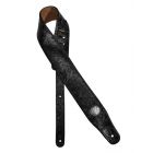 Gaucho Padded Guitar Strap, Black Imprint