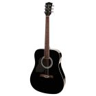 Richwood Lefthanded Acoustic Guitar Black RD-12L-BK