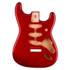 Fender Genuine Stratocaster Replacement Body – Alder, Candy Apple Red (Vintage Bridge)