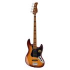 Sire Basses V5 Series Marcus Miller Alder 4-string Passive Bass Guitar, Tobacco Sunburst, V5 A4/TS