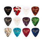 Fender  351 Shape Celluloid Medley Picks 12 pieces - THIN