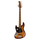 Sire Basses V5 Series Marcus Miller LEFTY Alder 5-string Passive Bass Tobacco Sunburst V5 A5L/TS