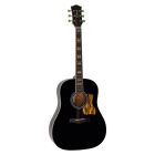 Richwood Heritage Series Dreadnought Guitar Solid Spruce Top - Black - HSDS-42-BK