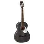 Richwood Heritage Series PARLOR Guitar Solid Cedar Top - Matt Trans Black - HSP-35-MBK