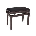 Boston Adjustable Piano Bench in Rosewood with Black Velvet Seat - PB1/5520