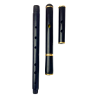 Boreen Irish Flute Polymer in D tuning slide head silver plated rings, BFP-D