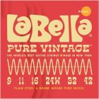 La Bella Pure Vintage Electric Guitar Strings - .009-.042, Extra Light, L-PV942